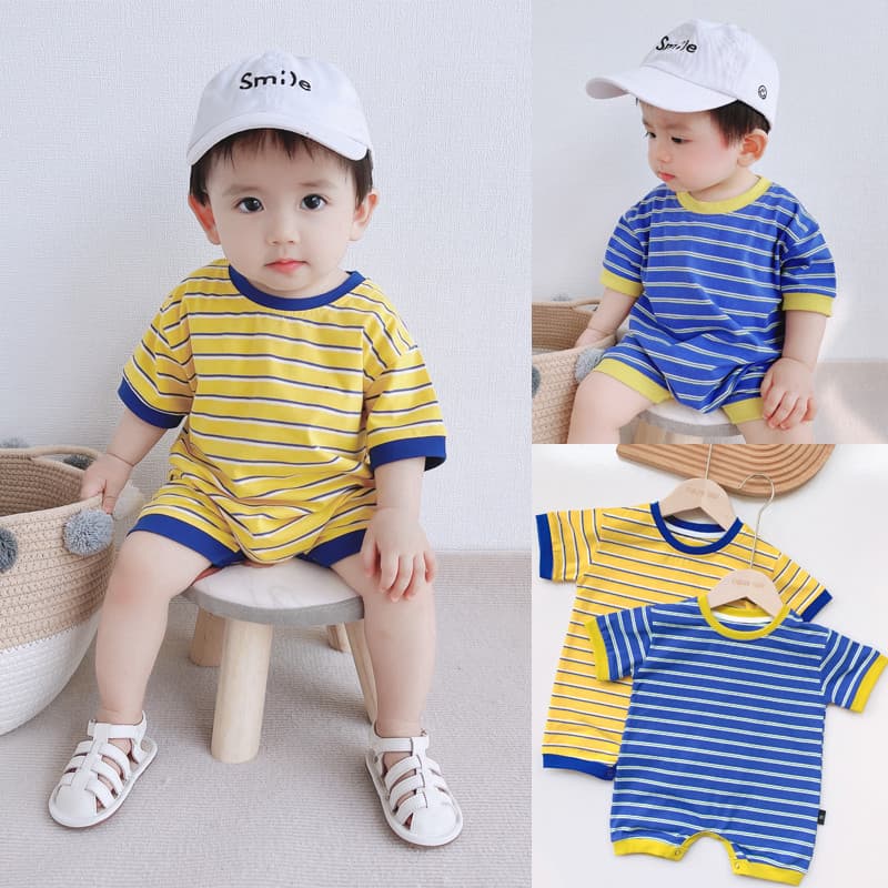 Meninos macacão de manga curta bebê macacão listrado bebê crianças macacão meninas macacão bebê macacão verão novo estil