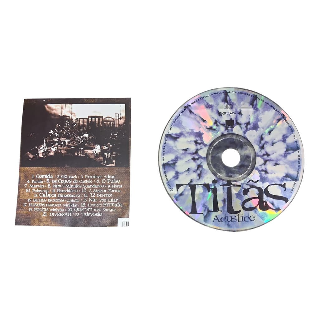 Cd - Titãs  - Acústico Mtv (só O Cd) - Original - Semi Novo
