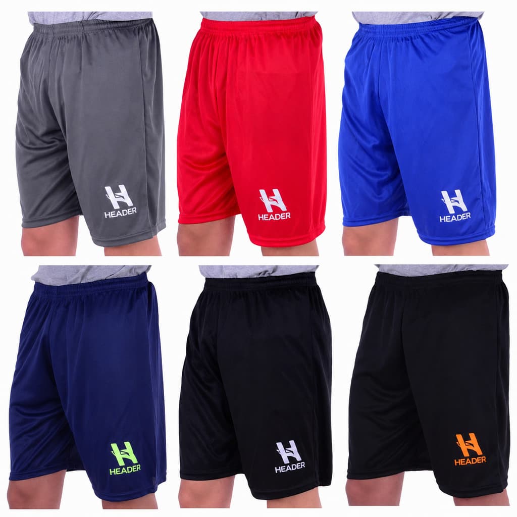 6 Shorts Atacado Header Masculino Calção Futebol Academia Short Viagem Praia Verão
