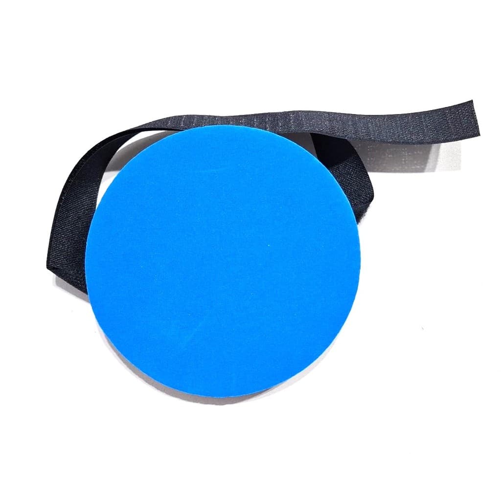 Pad para Estudo de Bateria Prender na Perna 13cm EVA Azul - 1un