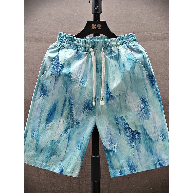 Verão impresso Shorts masculino juventude plâncton bonito Casual calças cortadas novo estilo solto na moda exterior Wear