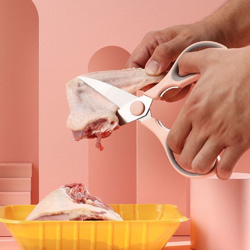 Tesoura de cozinha doméstica afiada multifuncional tesoura de aço inoxidável poderosa tesoura de osso de frango tesoura