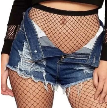 Meia Calça Arrastão Adulto Feminina Elastano Alta Qualidade Trama pequeno Material elástico e resistente