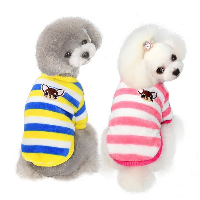 Moletom Com Capuz De Lã Macia E Quente , Suéter De Morango Para Cachorro , Roupas De Inverno Cães Pequenos , Vestuário A