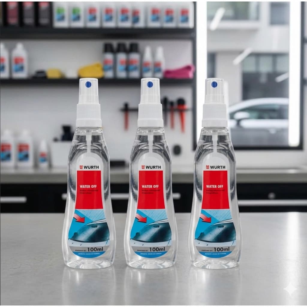 Kit 3 Water Off Cristalizador Anti Embaçante repelente para brisas automoveis e caminhoes