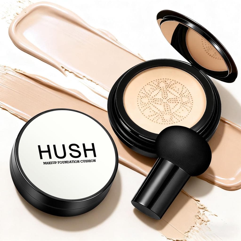 Brilho Natural - Ideal para Peles Claras/Médias, Base Luvie Glow, Creme CC com Aplicador em Forma de Cogumelo - Base BB