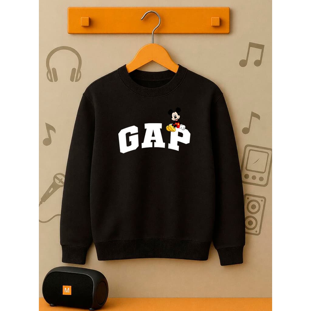 Blusa Moletom Careca GP MIKEY Menina Infantil Frio Kids Flanelado Criança Inverno
