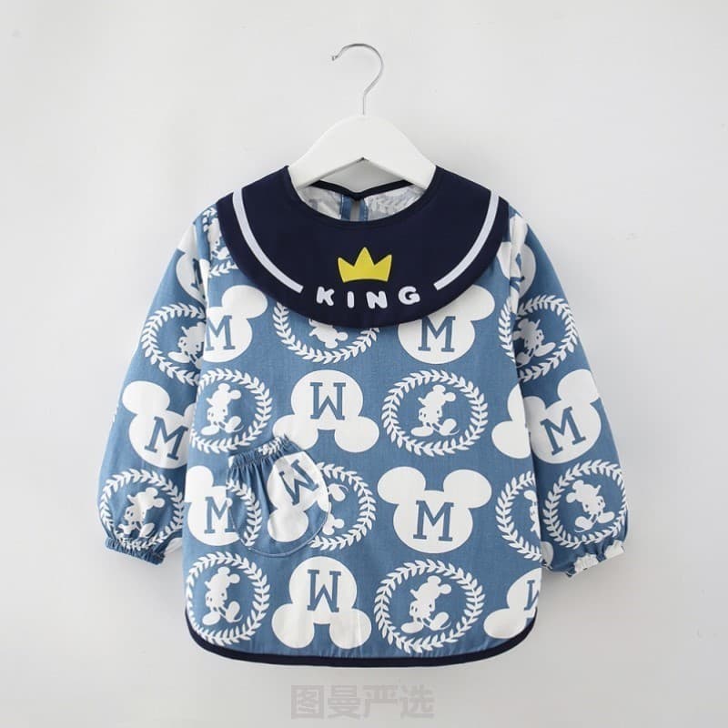 Babador para comer bebê de um ano, babador dedicado para comer bebê, ferramenta útil, macacão, roupa externa, verão, com