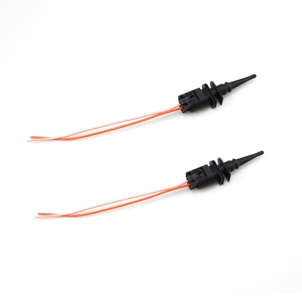 Sensor De Temperatura Do Ar Ambiente Externo Com Plugue Trançado De Conector Compatível BMW 323i 325i 328i 330Ci 528i 53