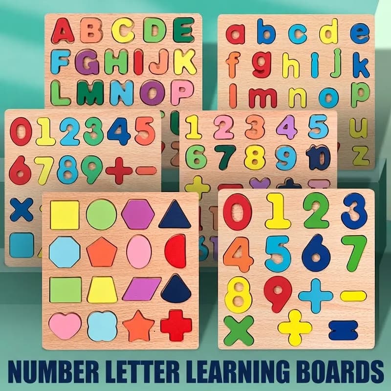 Tabuleiro de quebra-cabeça educativo infantil