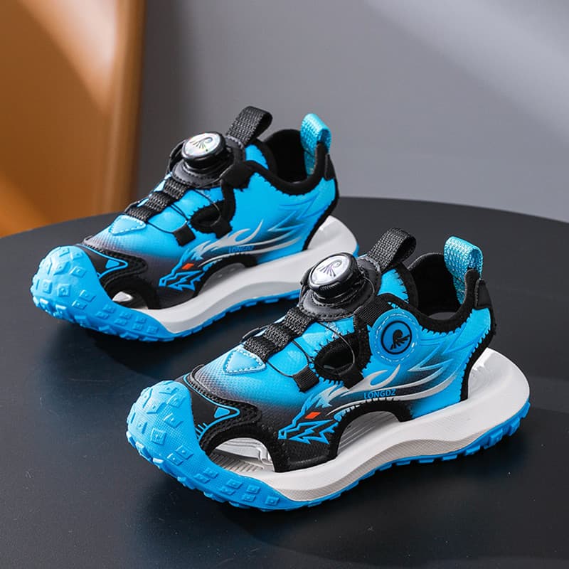 8 Baotou sandálias infantis femininas 2026 novo estilo na moda 9 verão coberto meninos sapatos 12 meninos usam 10 anos d