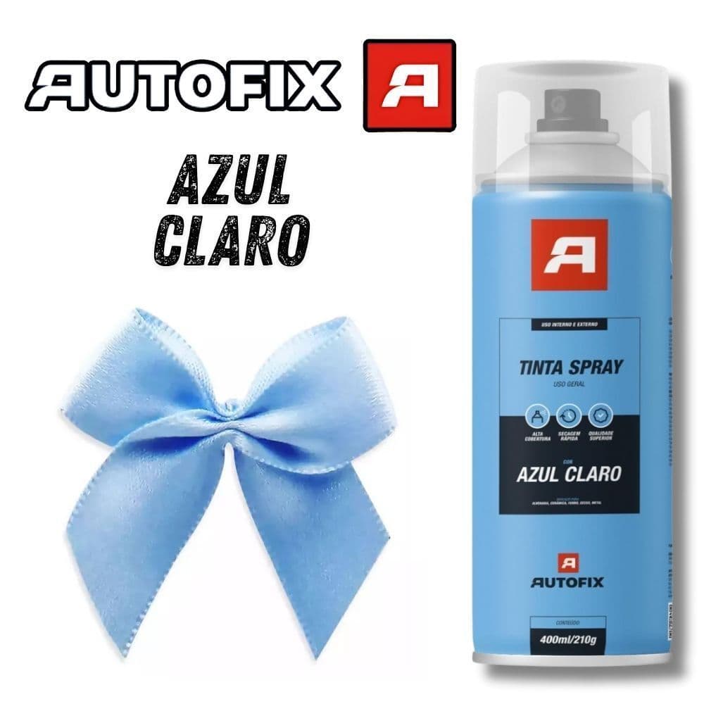 2 Tinta Spray Azul Claro Uso Geral  400ml – Qualidade Total ok