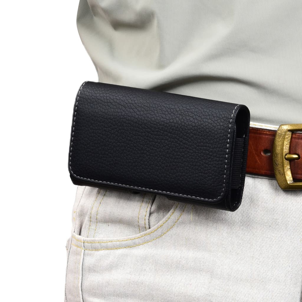 Bolsa de cintura suspensa para celular, cinto de cintura cruzada, calças masculinas para idosos, cinto, capa de couro, c