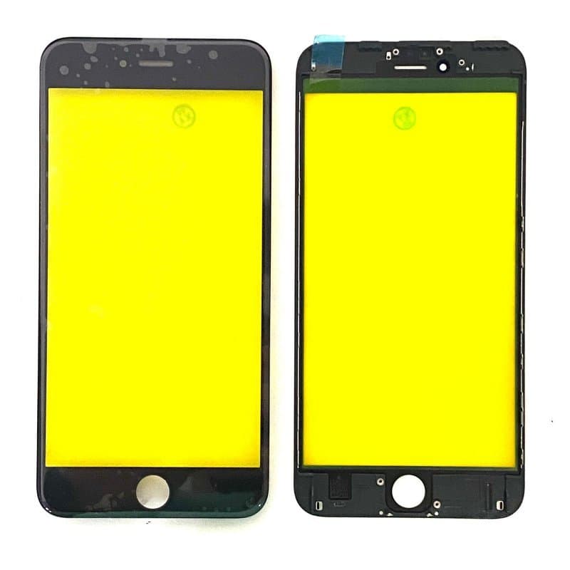 VIDRO APPLE IPHONE 6S PLUS SEM COLA OCA + FRAME ( ARO ) PRETO