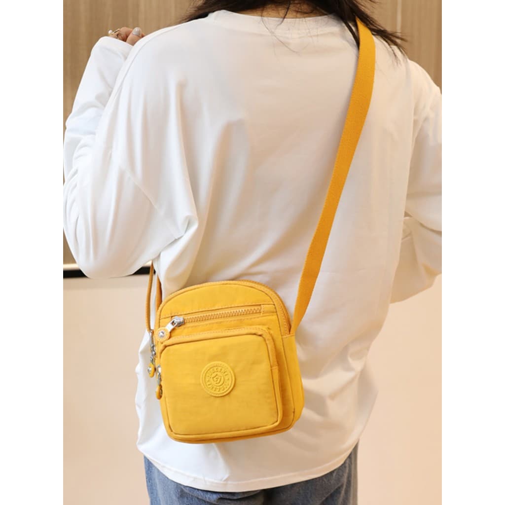 Crossbody pequeno quadrado saco Mini 2023 novo estilo moda Multi-compartimento Oxford pano à prova dwaterproof água cros