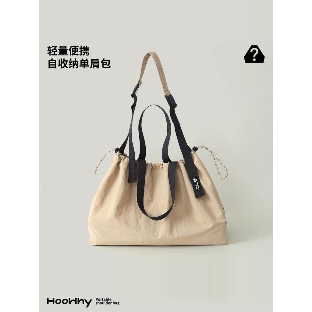 Hoowwy viagem ao ar livre estilo japonês auto-armazenamento leve portátil Commuter esportes cordão Crossbody bolsa de om