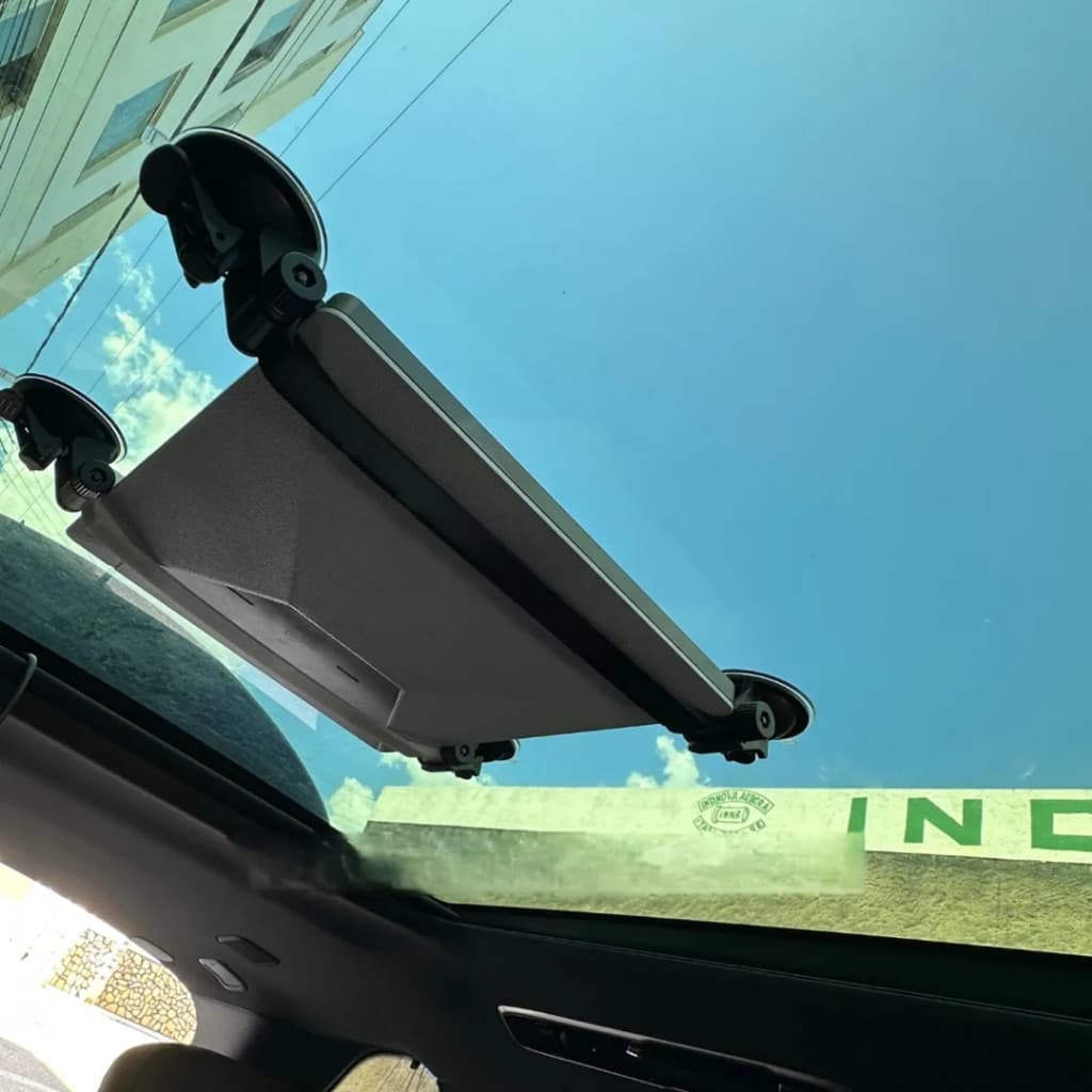 Suporte de Carro para Starlink Ventosas Branco/Preto SUP-7468