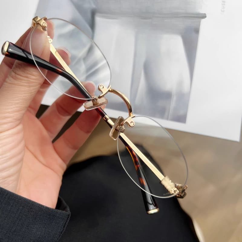 Óculos de Proteção para Computador com Forma Oval e Mudança de Cor, Anti-Luz Azul, para Homens e Mulheres E6EJ