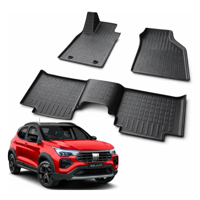 Tapete Bandeja Fiat Pulse 2021 a 2026 3 Peças Tpe Flexível ATTIS