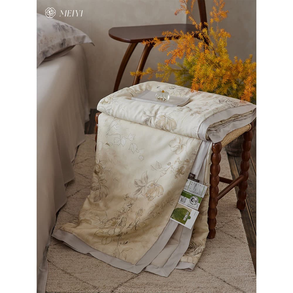 High-End francês verão gelo seda verão fresco colcha conjunto de quatro peças nu dormir pele-amigável lavável 2026 novo
