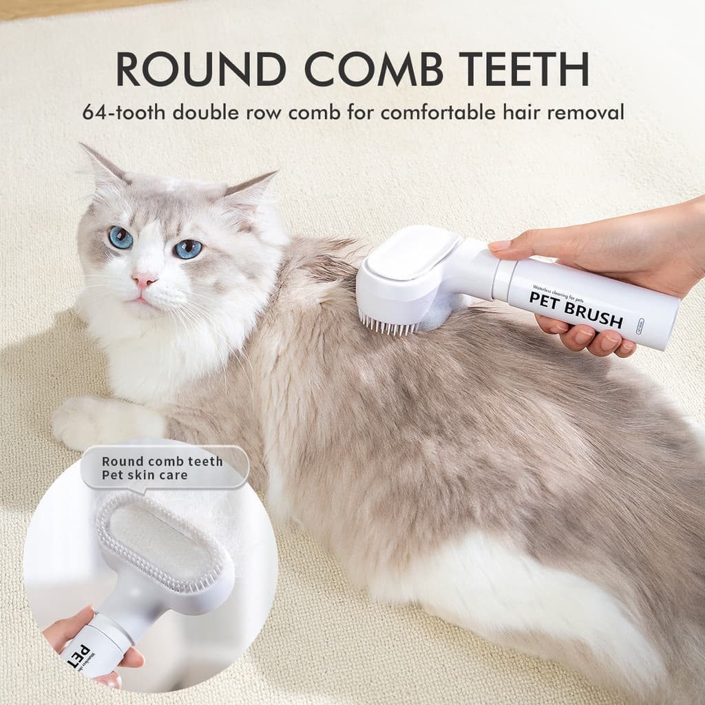 Simples escova de limpeza a seco para animais de estimação pente de cabelo de gato remover pêlos flutuantes gato cão lim