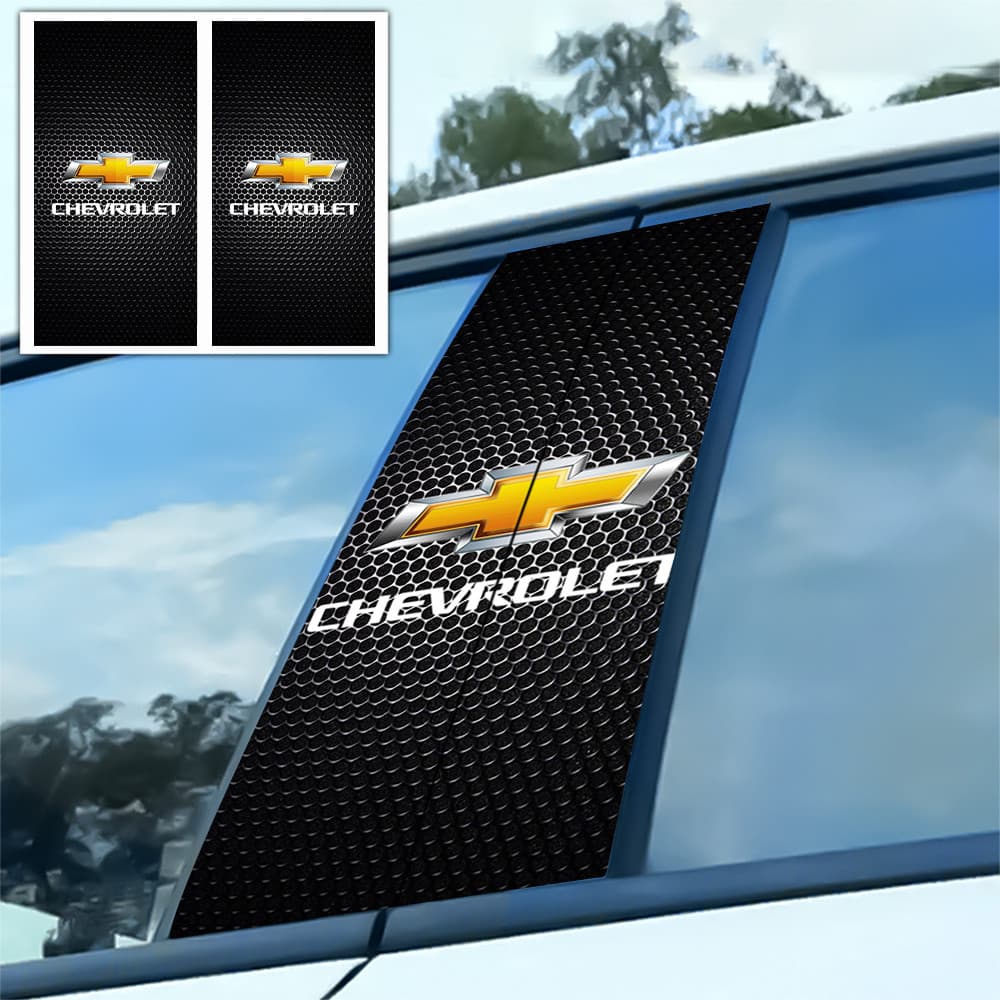 2 Pçs Carro B-Pilar Centro Coluna Decalques Emblema 3D Adesivo Estilo Para Chevrolet Cruze Sonic Spark Vela 3 Aveo T250