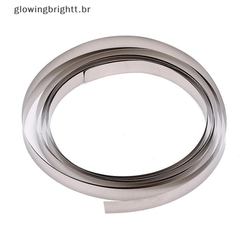 GLOWI 2M 8mm x 0.15 Fita De Tira De Níquel De Placa De Ni Pura Para Soldagem A Ponto De Bateria Li 18650