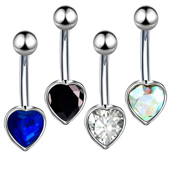 piercing umbigo bijuterias femininas ✍Transfronteiriço europeu americano comércio exterior aço inoxidável diamante-crave