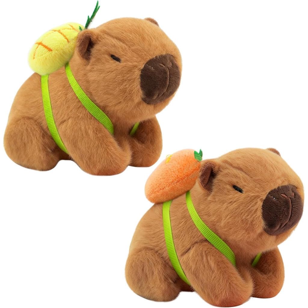 2 Pulseiras de Pelúcia de Capivara, Pulseiras de Pelúcia de 9 polegadas, Perfeitas para Aniversário, Festa, Presente de