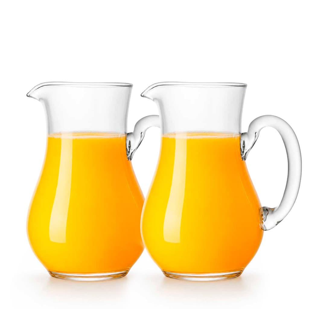 Kit 2 Jarra de Vidro 500ml Pequena Água Suco refrigerante
