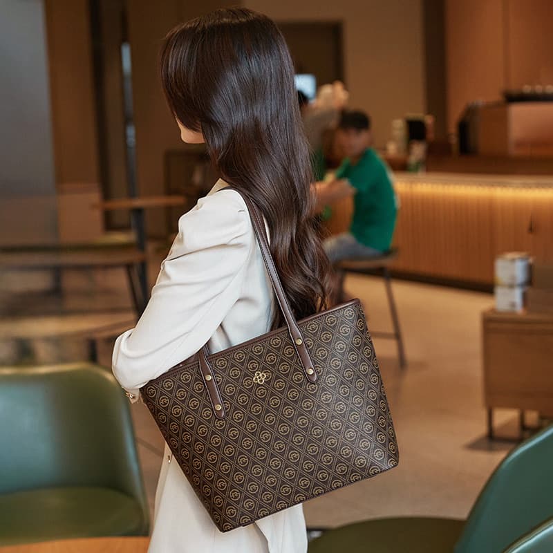Hong Kong genuíno grande saco 2026 novo estilo bolsa feminina trabalho Commuter grande capacidade computador sacola moda