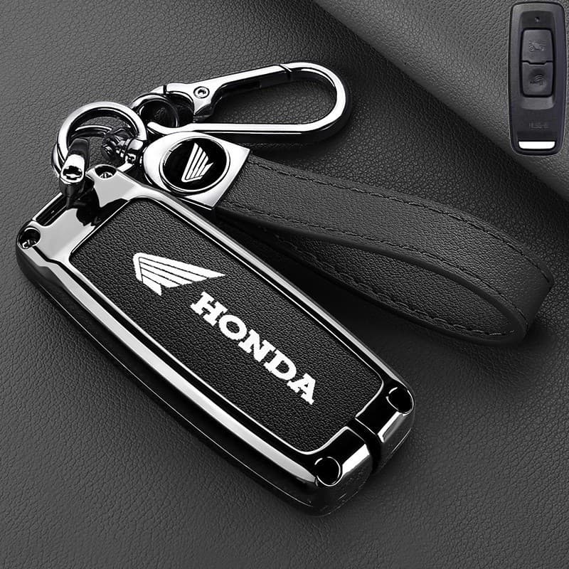 Capa protetora para chave de carro, material de couro, adequada para Honda PCX 160 ADV160 SH150 Vision160 Forza350 2023,