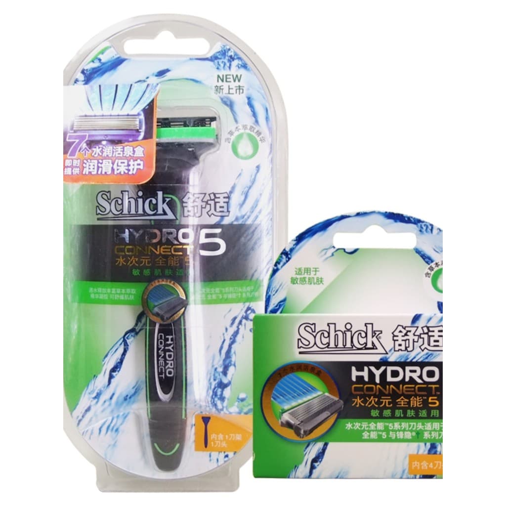Schick/Confortável Water Dimension 5 Barbeador Refrescante Super Grato