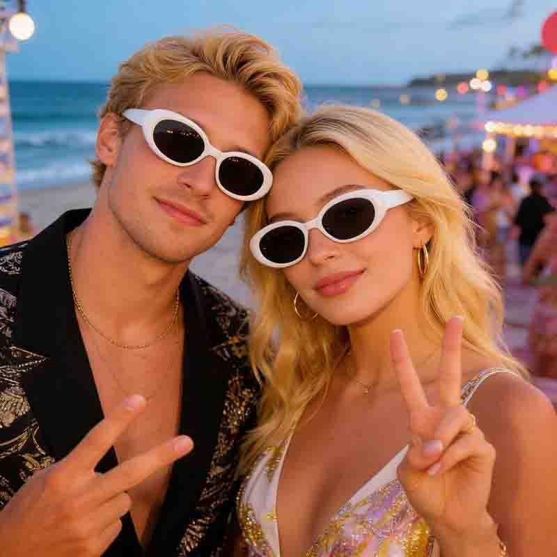 Óculos de sol europeus americanos Óculos de sol femininos Óculos masculinos Anti-ultravioleta