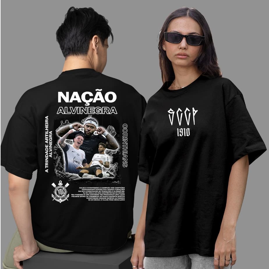 Camiseta Unissex Timâo Camiseta Memphis Garro Yuri 100% Algodão Varias Cores gaviões