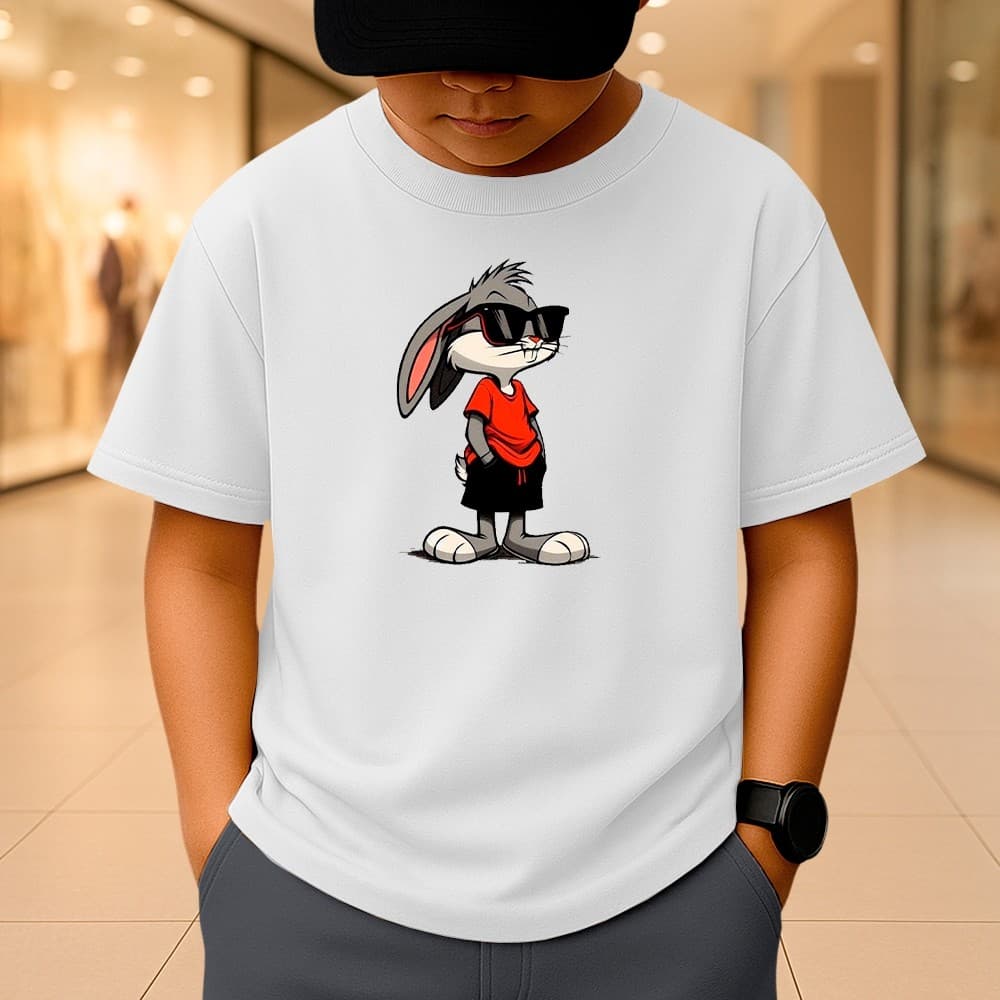 Camiseta Infantil Personagens Animados Camisa Manga Curta Crianças 100% Algodão Fio 30.1