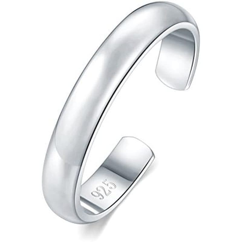 Anéis De Dedo Do Pé BORUO – Anel De Prata Esterlina 925 Banhados A Ouro 14K À Prova D'água Para Mulheres , 2 mm , 3 , 4