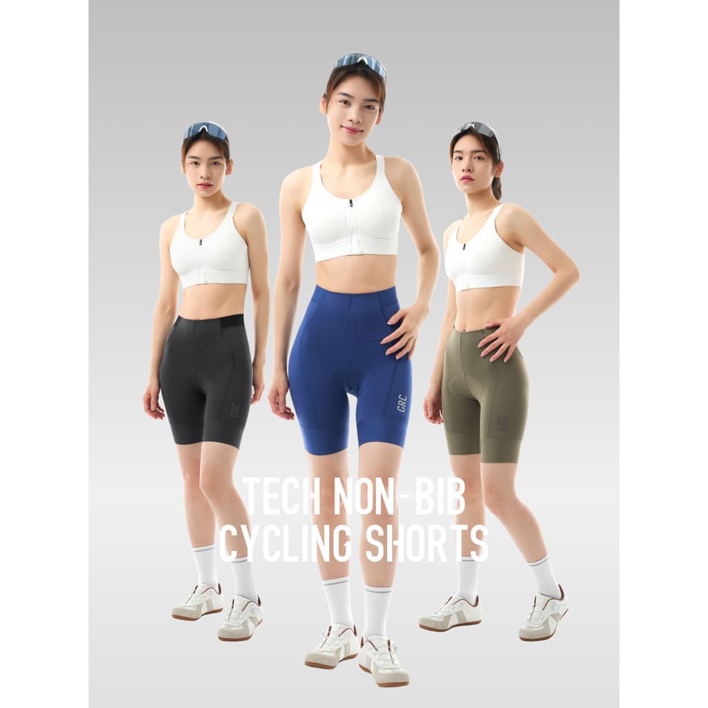 GRC Primavera Verão Calças de Ciclismo TECH Mountain Bike Road Bike Ciclismo Jersey Bibless Shorts Estilo Feminino