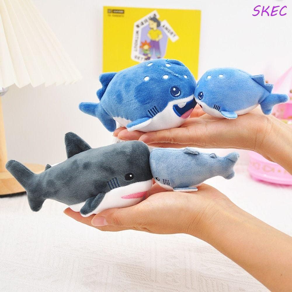 SKEC Brinquedo De Pelúcia Animal Marinho , Modelos De Beijo , Boneca De Tubarão Golfinho , Desenho Animado Macio E Fofo