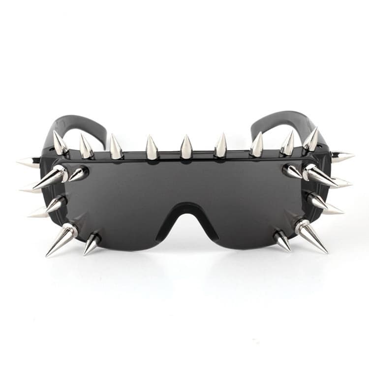 Óculos Punk masculino Avant-Garde exclusivo exagerado na moda óculos de sol moda rebites espinhosos feminino oi