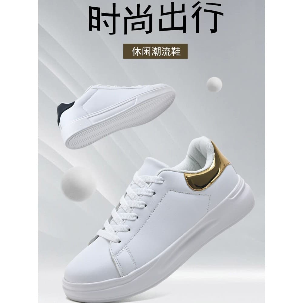 Putian tênis de sola grossa sapatos masculinos outono novo estilo casal sapatos casuais sapatos brancos masculinos sapat