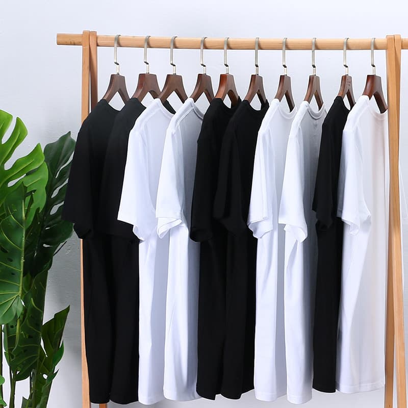 Sabaqi verão puro algodão cor sólida camiseta de manga curta masculino feminino mesmo estilo algodão em torno do pescoço
