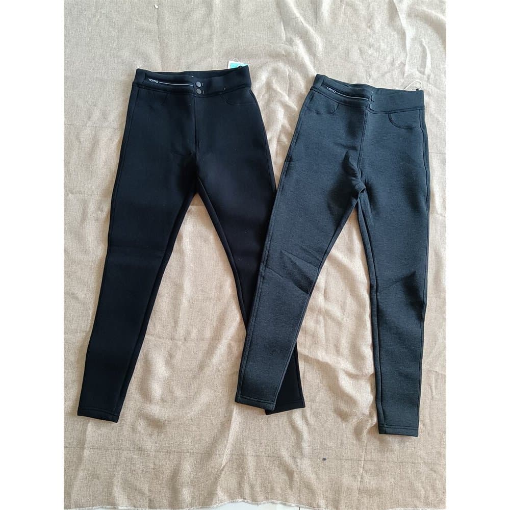C14-24 forro de lã feminino engrossado calças magras exterior usar casa calças Leggings outono inverno grosso calças cor
