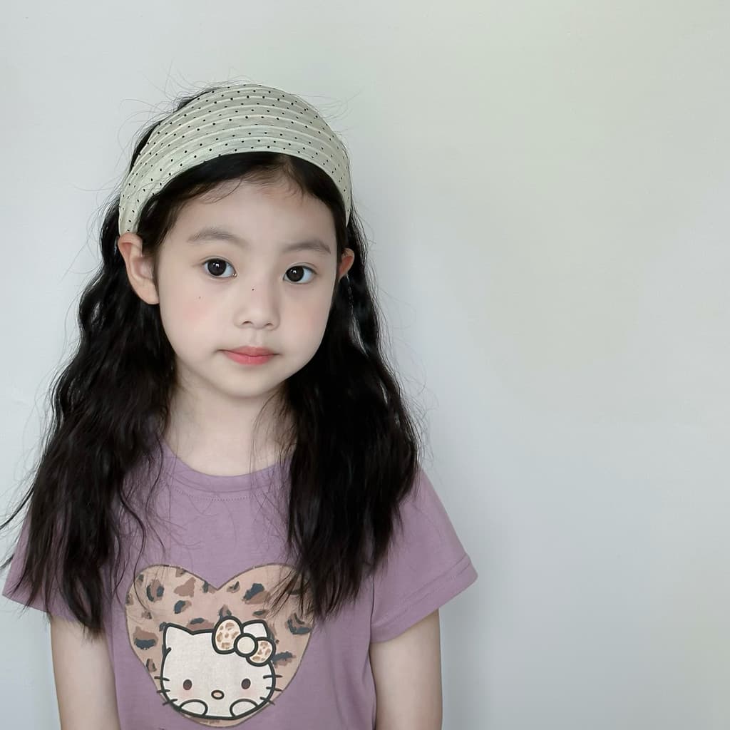 Tiara infantil de bolinhas de aba larga, estilo ocidental, pressão, cabelo, menina, bebê, acessórios para cabelo, versão