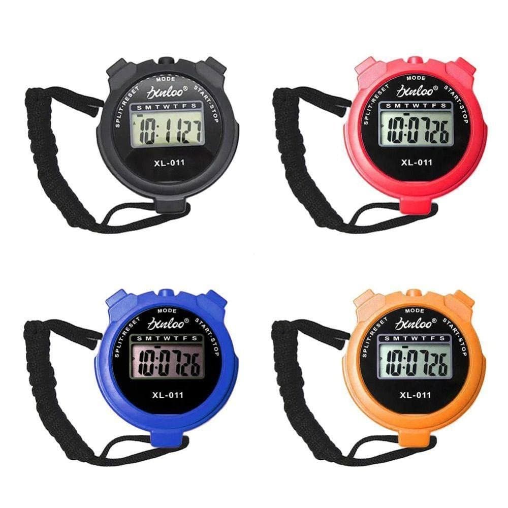 Contador De Cronômetro SCOFIE , Esportivo Digital Portátil , Despertador Com Relógio De Parada Display LCD De Corda
