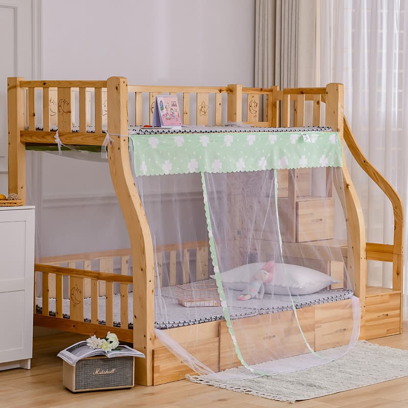 Redes mosquiteiras Criança Mãe Cama Beliche Inferior Dedicado Escada Infantil Armário Beliche Superior Inferior 1.35 Cam