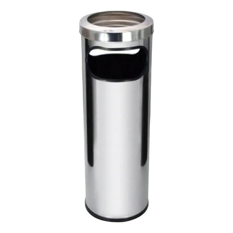 Cinzeiro Lixeira Inox 30L C18a | 1/2/3 Un | Coletor Bituca | Limpeza sem Resíduo