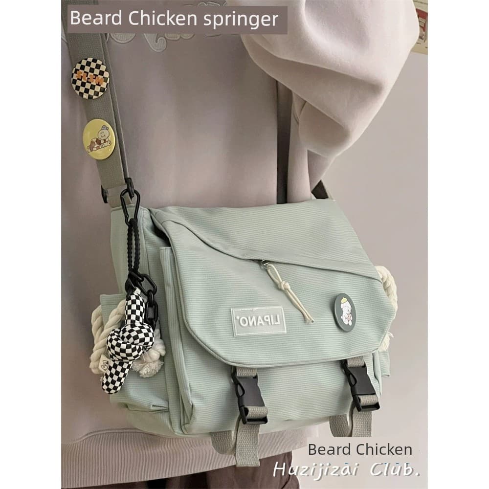 bolsa feminina bolsa transversal feminino Ins Bolsa mensageiro japonesa retrô coreana para estudantes