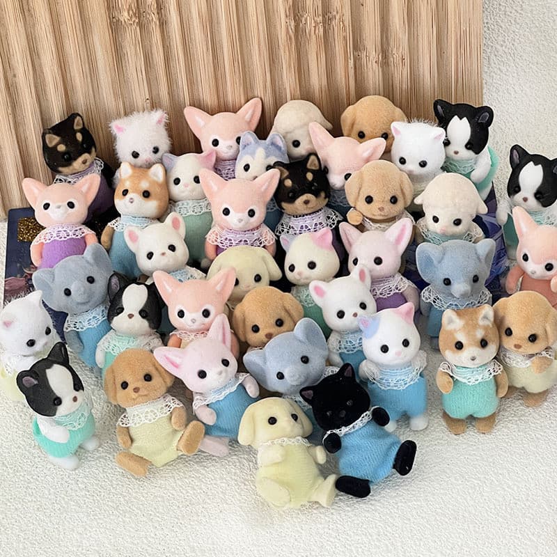 Brinquedo modelo de animal de família da floresta