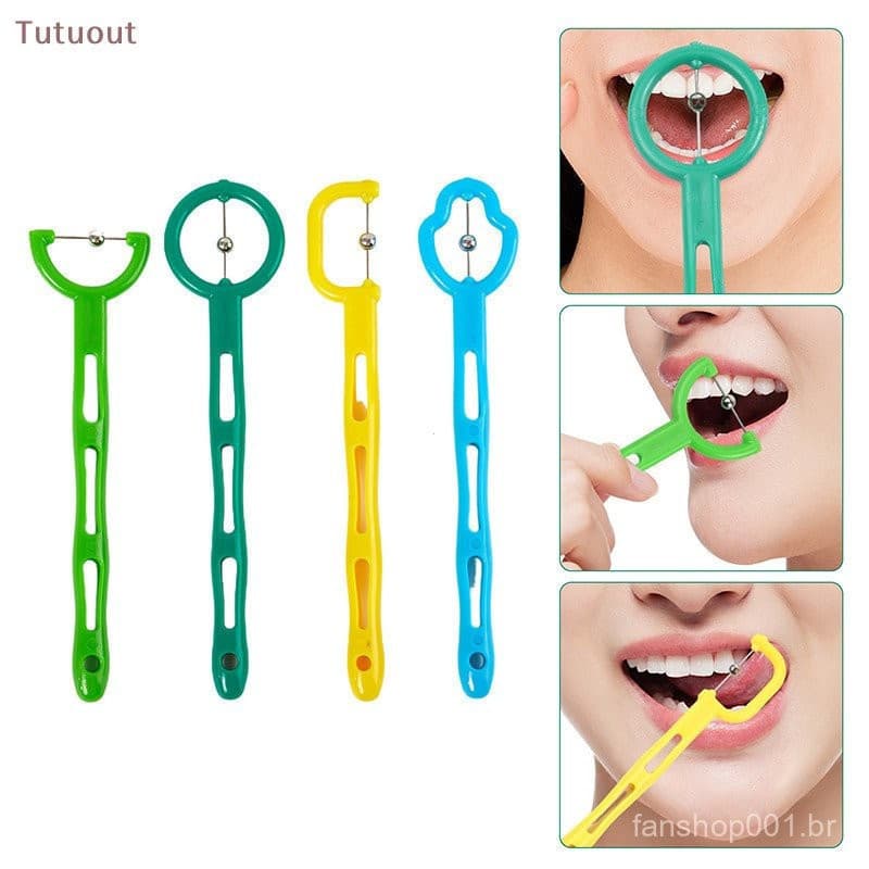 Tututu 3/4PCS Kids Tongue Tip Lateralization Ferramenta De Elevação Da Ponta Língua Exercício De Treinamento Muscular Or